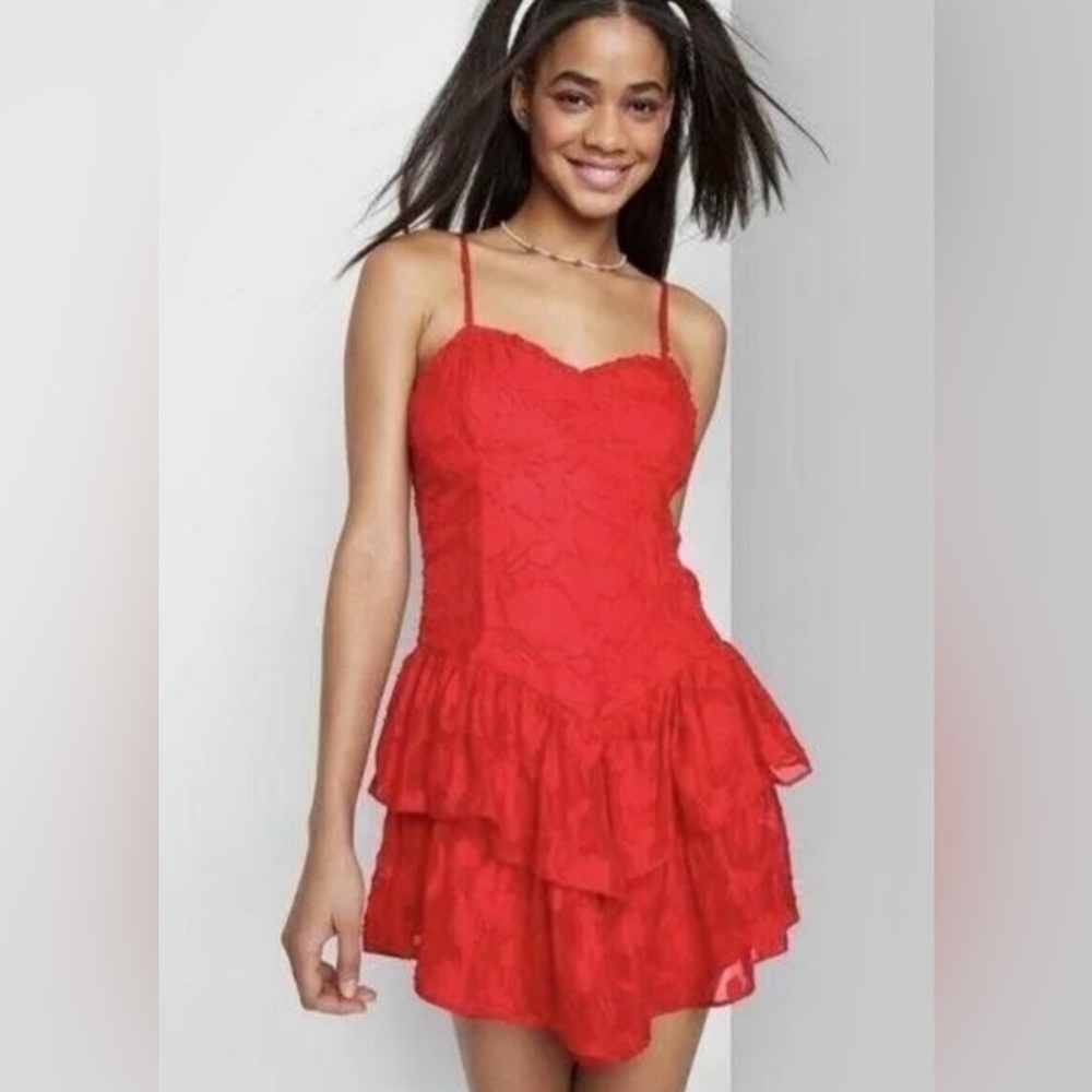 Wild fable tiered mini dress size M